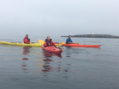 sea kayaking north sea